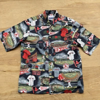 Reyn Spooner Short Sleeve Button Shirt Mens Size M Multicolor Boston Red Sox - Image 1 of 4