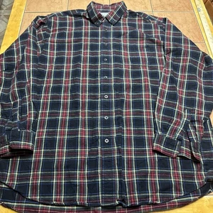 Camisa a Cuadros L.L Bean Para Hombre Franela Abotonada Multicolor Tartán Talla XXL Alta - Imagen 1 de 6