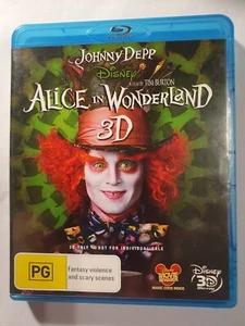 DISNEY ALICE IN WONDERLAND 3D - JOHNNY DEPP - BLU RAY 3D ONLY- VGC - FREE POST - Picture 1 of 2