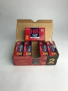 NOS Sony Hi8 60 Minute 10pack 8mm Video cassette Tape Sealed 2P6-60HMP3 - Picture 1 of 14
