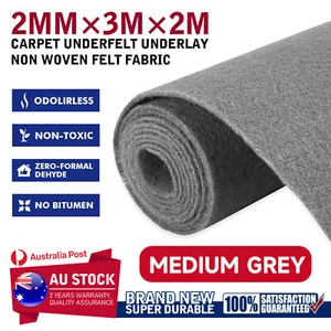 Underfelt Felt Automotive Car Carpet Marine Boat Yacht Floor Underlay Anti Slip - Picture 1 of 22