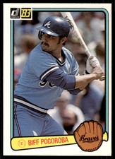 1983 Donruss Biff Pocoroba Atlanta Braves #436