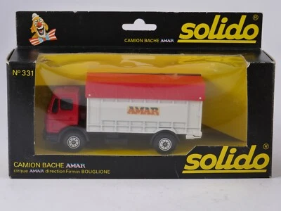 Solido N° 331 Camion Mercedes AMAR Con Tettuccio Nuovo 1/50 In Scatola - Immagine 1 di 4