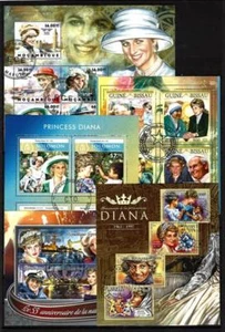Lady Diana lot de 10 séries oblitérés en feuillet - Imagen 1 de 2