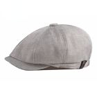 Men Newsboy Baker Boy Hat Cap Flat Summer Casual Black Grey Retro Fashion
