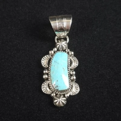 Indianerschmuck Türkis Anhänger Navajo Tribe Artist  Westernschmuck AH016A - Bild 1 von 3