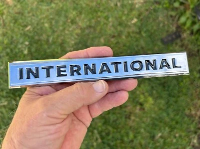 INTERNATIONAL CAR EMBLEM Metal Badge HI  etc fits Scout II ETC - Image 1 of 4