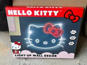 New LARGE Sanrio Hello Kitty Light Up Wall Decor Full 24 X 17 Neon LED USB Sign - Picture 1 of 4