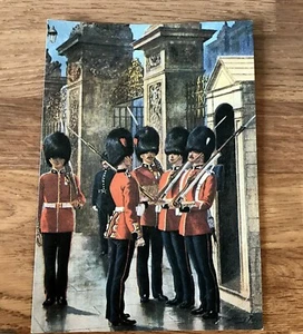 1980s Vintage Military Postcard Coldstream Guards 80's #1 - Bild 1 von 2