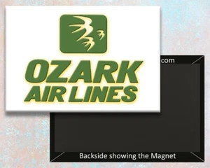 Ozark Airlines Logo Handmade 3.25" x 2.25" Fridge Magnet (LM14162) - Picture 1 of 4