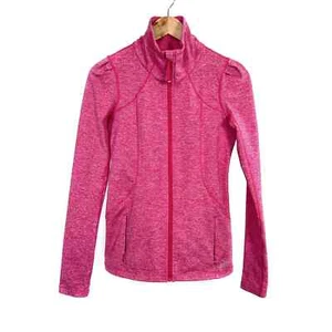 Lorna Jane Full Zip Jacket Heathered Pink Womens Size S - Picture 1 of 5