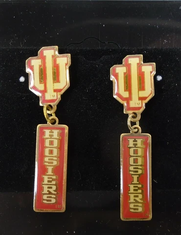 IU Hoosiers Indiana University Earrings Basketball NCAA Championship Cover