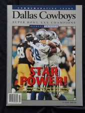 Dallas Cowboys Super Bowl XXX Beckett Commemorative Issue Tribute Great Art