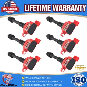 UF349 6 Ignition Coil pack for Nissan Altima Frontier Maxima Quest Pathfinder V6 - Picture 1 of 16