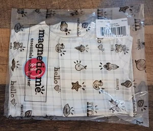 Baby Boy Size 9-12 Months Plaidventure Modal Footie Magnetic Me - Picture 1 of 2