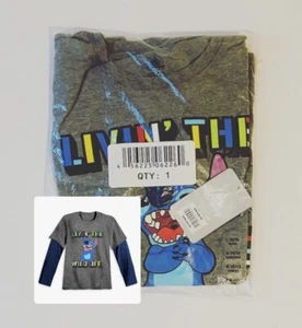 Disney Stitch Long Sleeve Double-Up T-Shirt Kid’s Size L 10/12 - Picture 1 of 5