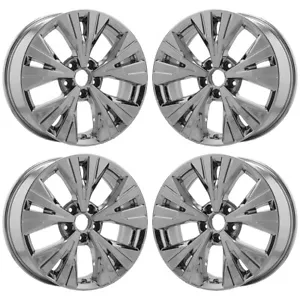 18" Nissan Rogue Bright Chrome wheels rims Factory OEM set 62828 EXCHANGE - Picture 1 of 8