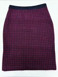 Women’s Hobbs Skirt Size 10 Wool Blend Tweed Houndstooth Excellent Condition - Picture 1 of 12