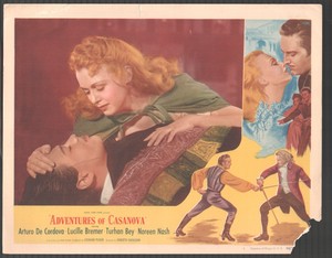 Adventures Of Casanova 11"x14" Lobby Card #7 Lucille Bremer Arturo de Córdova