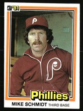 Mike Schmidt 1981 Donruss #11  Baseball Card
