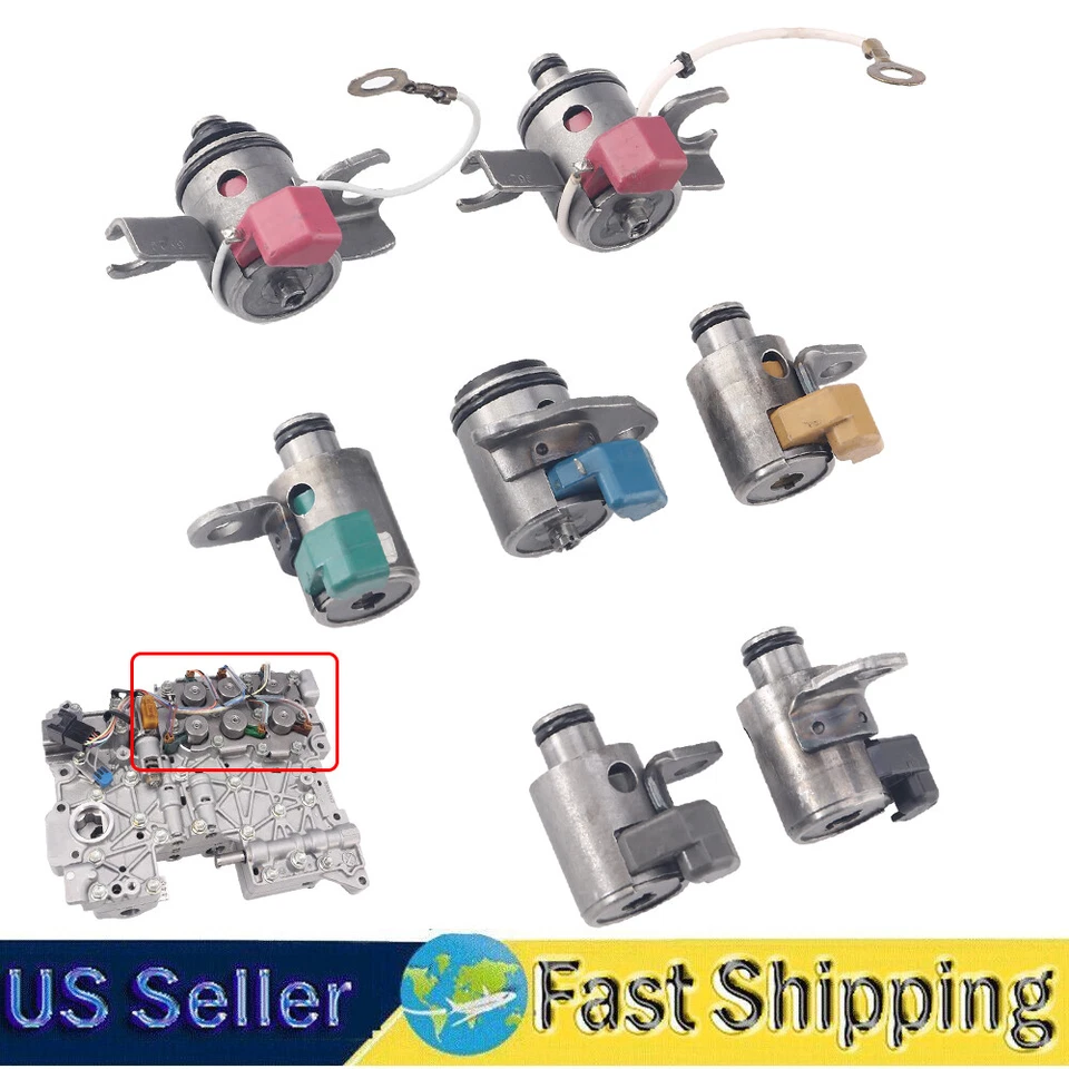 Kit de reemplazo de solenoide de transmisión 4EAT de 7 piezas para Subaru Forester Outback 2001-up Foto 1 de 4
