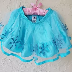 Disney Parks Store Tulle Tutu Princess Elsa Frozen Blue Skirt Girls sz 5 - Picture 1 of 2