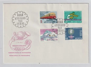 Schweiz FDC Bern 19.III.1962 Werbepostmarken Helvetia Ersttagsbrief (-287 - Picture 1 of 2