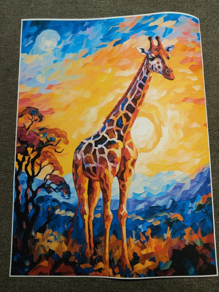 Giraffe Poster 18x24in - Image 1 of 4