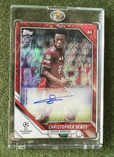 /5 Christopher Scott Topps UCL Jade Edition Rookie Auto Football Card Bayern RC