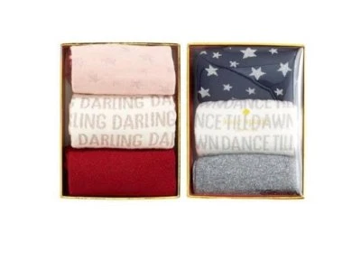 NWT Kate Spade New York Women's Fashion Socks 3 Pair Gift Box Set Shimmer Sock - Image 1 of 2