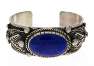 Natürliches Lapisarmband vom Navajo-Künstler Albert Jake - Bild 1 von 5