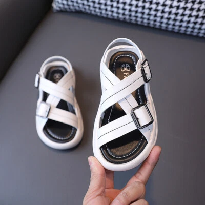 Boys Sandals Kids Girls Beach School Holiday Flats Clogs Non Slip Shoes Size UK - Image 1 of 4