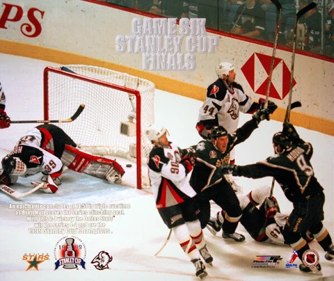 Brett Hull Dallas Stars STANLEY CUP WINNING GOAL 1999 20x24 POSTER Print Cover