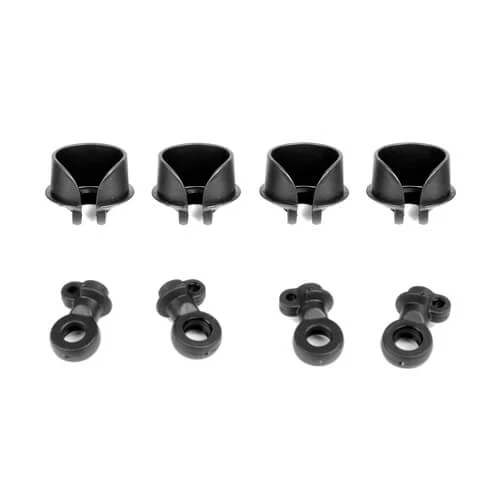 Tekno TKR6140C – Locking Shock Rod End and Spring Perch Set - Image 1 of 1