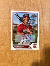 2023 Topps Pro Debut - Eric Brown Jr. - #PD-36 Base Card Auto BREWERS