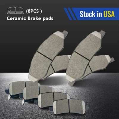 Juego de pastillas de freno de disco delanteras + traseras de cerámica para Honda Odyssey 2018 2019-2023 Foto 1 de 4