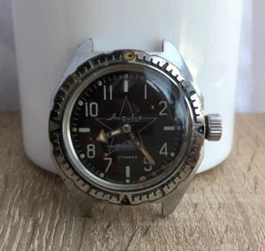 Watch Amphibian Vostok Wostok Wristwatch USSR SSSR SU Soviet Rare Vintage - Picture 1 of 8