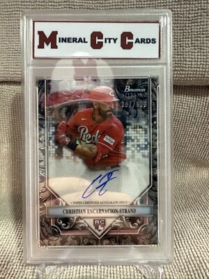 2024 Topps Bowman Sterling Christian Encarnacion-Strand Rookie Auto /100 - Image 1 of 4