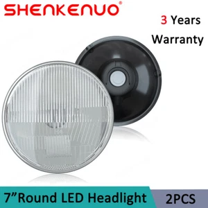 Faro LED Carcasa Vidrio Lámpara 7" Par Redondo Para Toyota FJ Cruiser 2008-2014 - Imagen 1 de 12