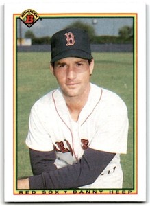1990 Bowman Baseball Card Danny Heep Boston Red Sox #276