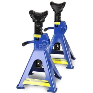 COPPIA DI CAVALLETTI PROFESSIONALI DA 3 TONNELLATE PER AUTO MOTO MECCANICO 3t 2 - Foto 1 di 11