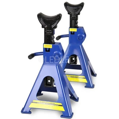 COPPIA DI CAVALLETTI PROFESSIONALI DA 3 TONNELLATE PER AUTO MOTO MECCANICO 3t 2