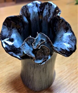 🌼 Keramik Vase, handgetöpfert kunstvoll verziert 🌼 - Bild 1 von 3