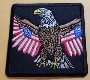 American Eagle Flagge Aufnäher ca. 3x3" - Bild 1 von 2