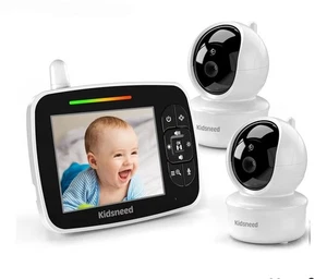 Kidsneed Baby Monitor with 2 Cameras - 3.5 Inch Video Baby Monitor with Remote - Picture 1 of 8