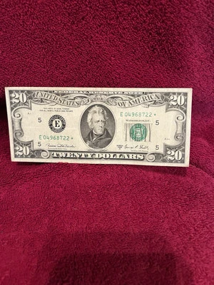 1969 Star Note ,twenty Dollar Bill - Image 1 of 4