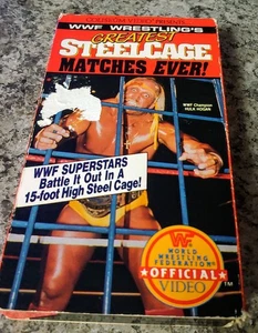 WWF WRESTLING'S GREATEST STEELCAGE MATCHES EVER VHS-Kassette KOLOSSEUM WWE Hulk Hogan - Bild 1 von 2