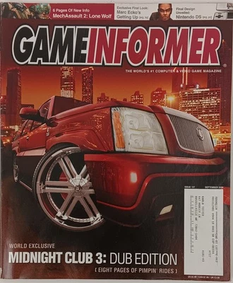 Game Informer Magazine Sept 2004 Video Game Midnight Club Marc Ecko Mech Assault - Image 1 of 4