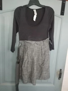 Camiseta de vestir gris medio Misope parte inferior de algodón gris - Imagen 1 de 3
