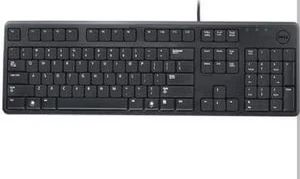 Dell KB212 B USB Wired Keyboard Full Size Black Quiet Keys Windows PC - Picture 1 of 4